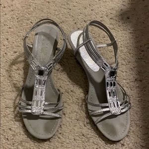 Silver New York Transit 3 inch heels